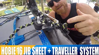 Hobie 16 Jib sheet and traveller system