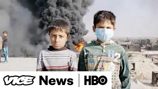 ISIS Sets Fire to Oil Wells in Qayyarah (HBO)