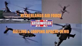 CRAZY BARREL-ROLLING NETHERLANDS APACHE HELICOPTER DEMO (airshowvision)