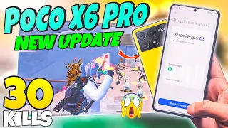 🔥Poco X6 Pro 5G BGMI Test With Fps!! - After 1 Month Update Hyper Os 1.0.5.0
