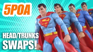 CLASSIC SUPERMAN HEAD AND TRUNKS SWAPS! McFarlane Toys DC Multiverse Action Figure Review