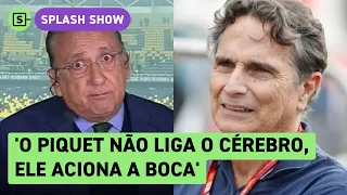 Galvão Bueno rebate xingamentos de Nelson Piquet: 'Falta educação'