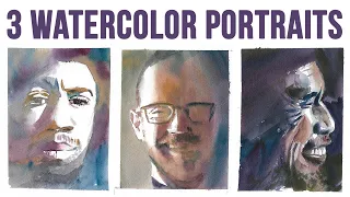 3 Ways to Paint Watercolor Portraits!