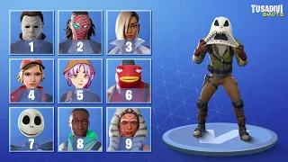 GUESS THE FORTNITE SKIN BY THE EMOTE - #5 | tusadivi