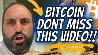 BITCOIN 🚨🚨DONT MISS THIS VIDEO!!