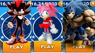 Sonic Dash - Shadow VS Lego Amy VS Super Omega_ Movie Sonic vs All Bosses Zazz Eggman