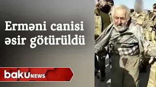 Xocalı soyqırımına görə axtarışda olan erməni cani Azərbaycan əsgərləri tərəfindən əsir götürüldü