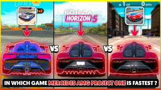 Mercedes AMG Project One Top Speed : Extreme & Ultimate Car Driving Simulator Vs Forza Horizon 5