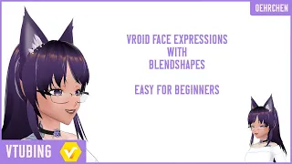 VRoid Studio: ARKIT Blendshapes for Face Expressions | Beginner Tutorial