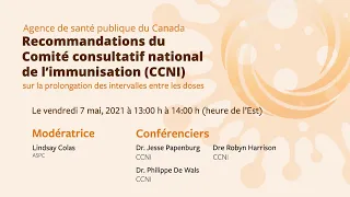 Recommandations du CCNI sur la prolongation des intervalles entre les doses