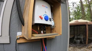 Easy DIY Water Heater Setup for Tiny House (Unlimited Hot Showers)