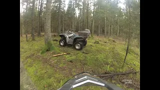 quad biking in Lithuania. Plunges district, Didvyciai