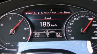 2016 Audi A6 3.0 TDI 200Kw Diesel 0 - 200km/h Acceleration