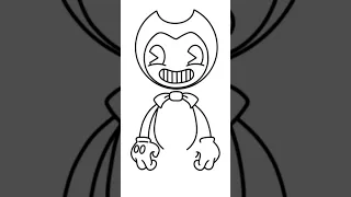 Drawing Bendy - Bendy and the Ink Machine #shorts #bendy #bendyandtheinkmachine