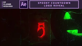 Spooky Countdown Logo Reveal | After Effects Tutorial