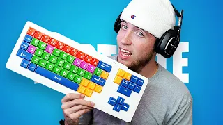 I Beat Fortnite With a Baby Keyboard