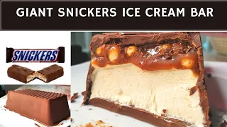 Giant Snickers Ice Cream Chocolate Candy Bar