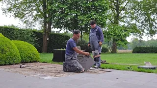 renovation terrace, hoe to remove and clean loose terrace tiles and install them again