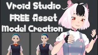 Vroid Studio Model Making with FREE ASSETS ONLY!