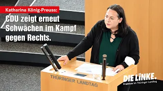 CDU zeigt erneut erhebliche Schwächen im Kampf gegen Rechts #PlenumTh