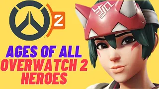 Comparison: Age Of All Overwatch 2 Heroes