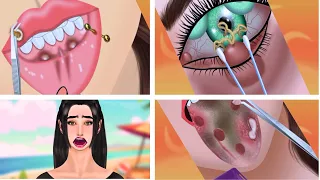 ASMR CARE ANIMATION COLLECTION | Head Lice, Calluses, Corn Treatment, Dry Eyelid Sebum Extrusion