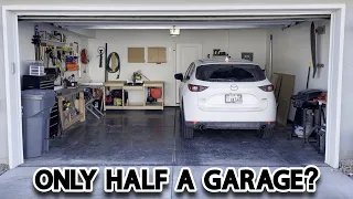 How to Turn a 1 Car Garage Into a Functional Shop | 2022 Shop Tour