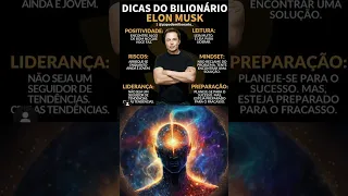 Dicas do bilionário ELON MUSK🤑 #shorts