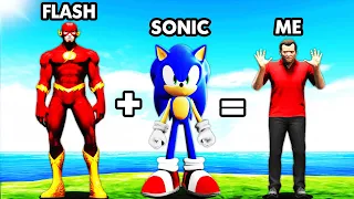 THE FLASH + SONIC = FASTEST MAN In GTA 5