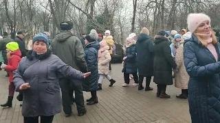 "ПАРУСА ЛЮБВИ"...на танцполе в Гомельском парке...25.02.2023года.