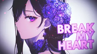 Nightcore - Break My Heart (Lyrics) - Dua Lipa