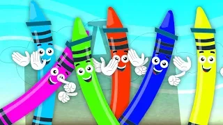 мелки цвет песня | учить цвета в россии | русские названия цветов | Crayons Color Song