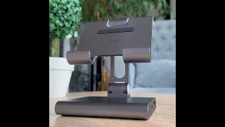 Stand with USB-C PD Hub for iPad, HDMI 4K, microSD and SD | ESR 8-in-1 Portable Stand Hub