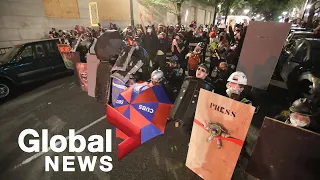 Portland protests: Civil unrest continues as protesters and federal agents clash