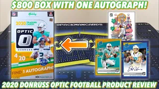 *$800 BOX WITH 1 AUTOGRAPH!* 2020 Panini Donruss Optic Football Hobby Box Break/Review