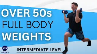 Over 50s Intermediate Full Body Hiit Weights Workout