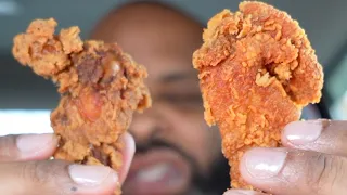 KFC Hot & Spicy Wings vs Popeyes Ghost Pepper Wings!!