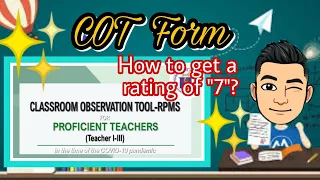 Classroon Observation Tool - RPMS S.Y. 2020- 2021 [Easy Guide!]