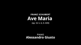 F. SCHUBERT, Ave Maria op. 52 n. 6 | Piano accompaniment