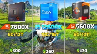 Ryzen 5 7600X vs i5 12600K vs 5600x Benchmark with RTX 3090Ti | Test in 14 Games |