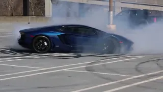 Street Drifting ☞ Lamborghini Aventador Amazing Drift