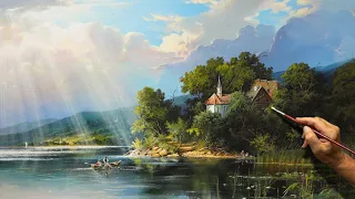 "July Day" Mountain painting  Artist - Viktor Yushkevich. #122