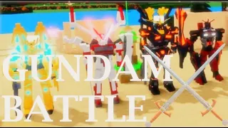 Roblox Build a boat Gundam Battle!