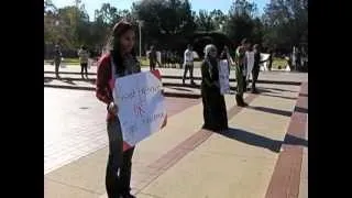 Raw Video: Advocates for Justice in Palestine Demonstration at UCR