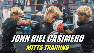 John Riel Casimero Mitts Training