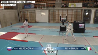 FE M E Individual Bern SUI Worldcup 2016 T08 01 red FICHERA ITA vs GLAZKOV RUS