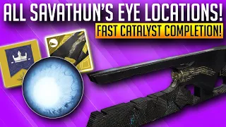 All 50 Savathun's Eyes Locations Guide! Fast Ruinous Effigy Catalyst! | Destiny 2