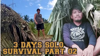 3 Days Solo Survival || Part 02 || 3 Days Alone On The River Adventure, Exploration And Solo Camping