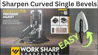 How to Sharpen Curved Single Bevels with Worksharp Precision Adjust Pro