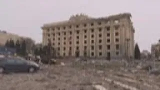 Aftermath of Russian strikes on Kharkiv